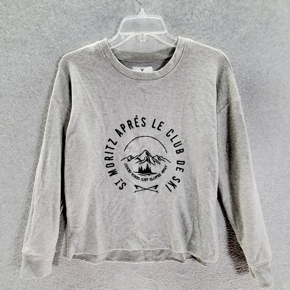 Heather Grey Ski Sweatshirt